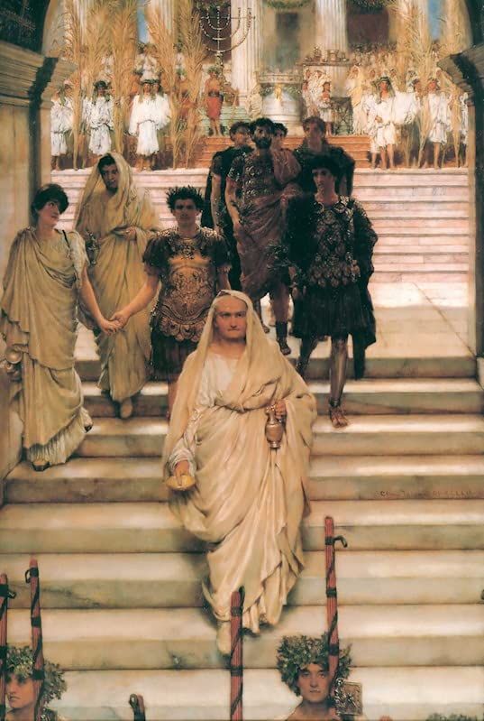Pintura decorativa para pared de Lawrence Alma-Tadema, cuadro en lienzo grande de 60x90cm