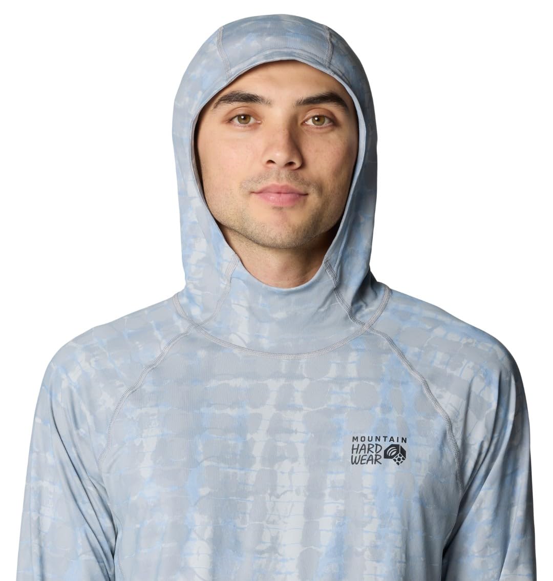 Mountain Hardwear Crater Lake Herren-Kapuzenpullover für Wandern, Camping, Rucksackreisen und Freizeitkleidung, Glacial Prismatic Print, Medium