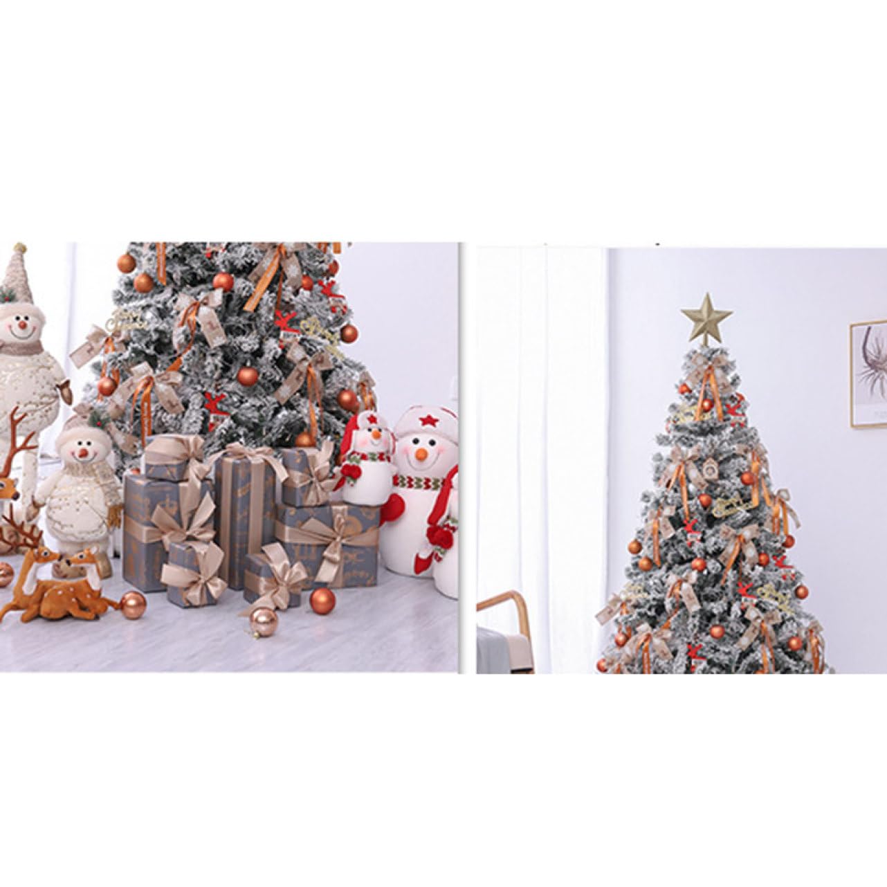Amazon.co.jp: HGJH クリスマスツリー 大型 2.1M 北欧風 コーヒー色 