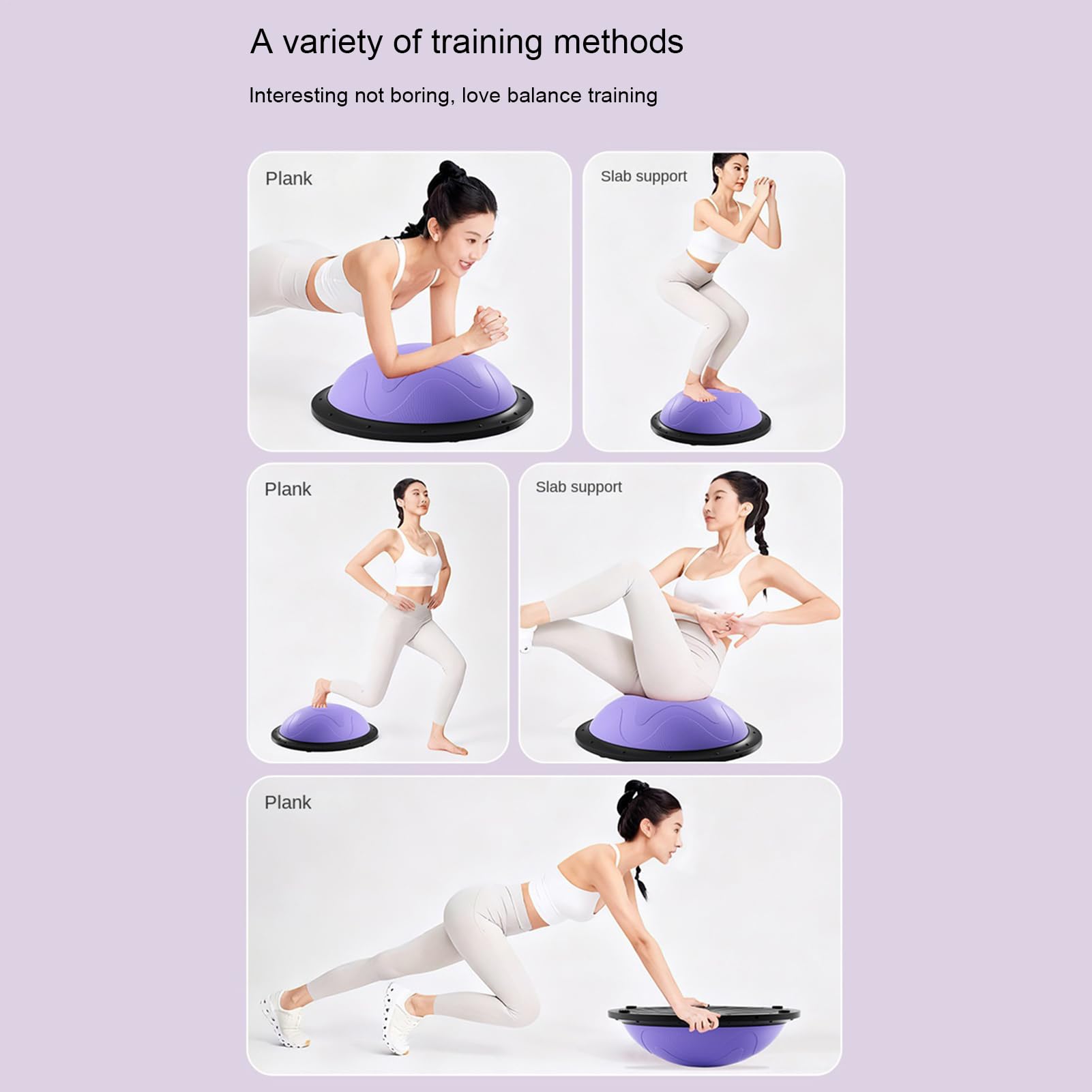 Yoga Balance Ball Half Core Workout Equipment | Balancing Board Ball for Men Women Wife Husband Family Home Yoga Studio Gym Fitness