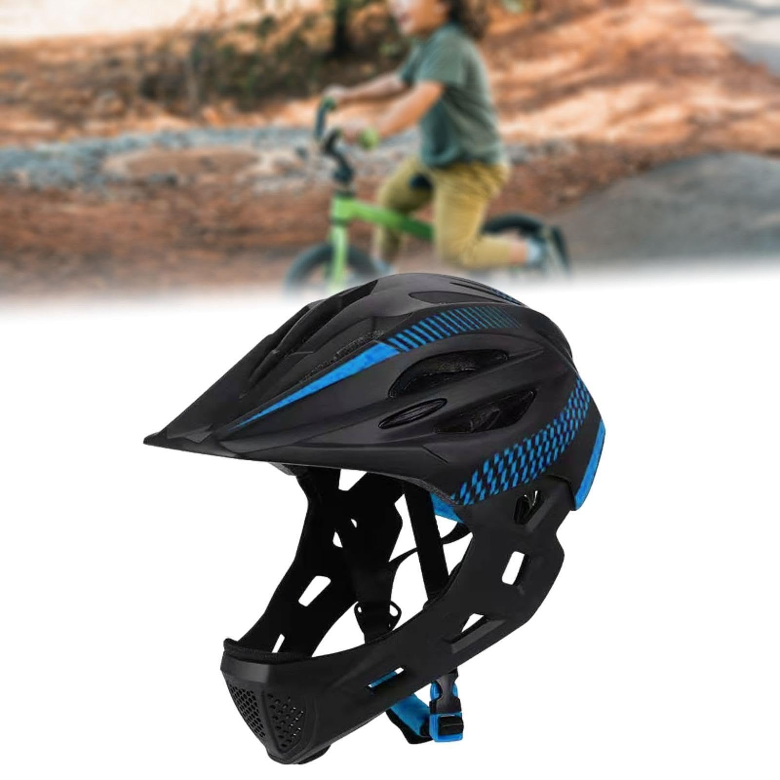 F Fityle Casque de vélo pour Enfants, Casque intégral, Casque de Cyclisme Portable et réglable, Casque de vélo pour Enfants pour Skateboard, Escalade