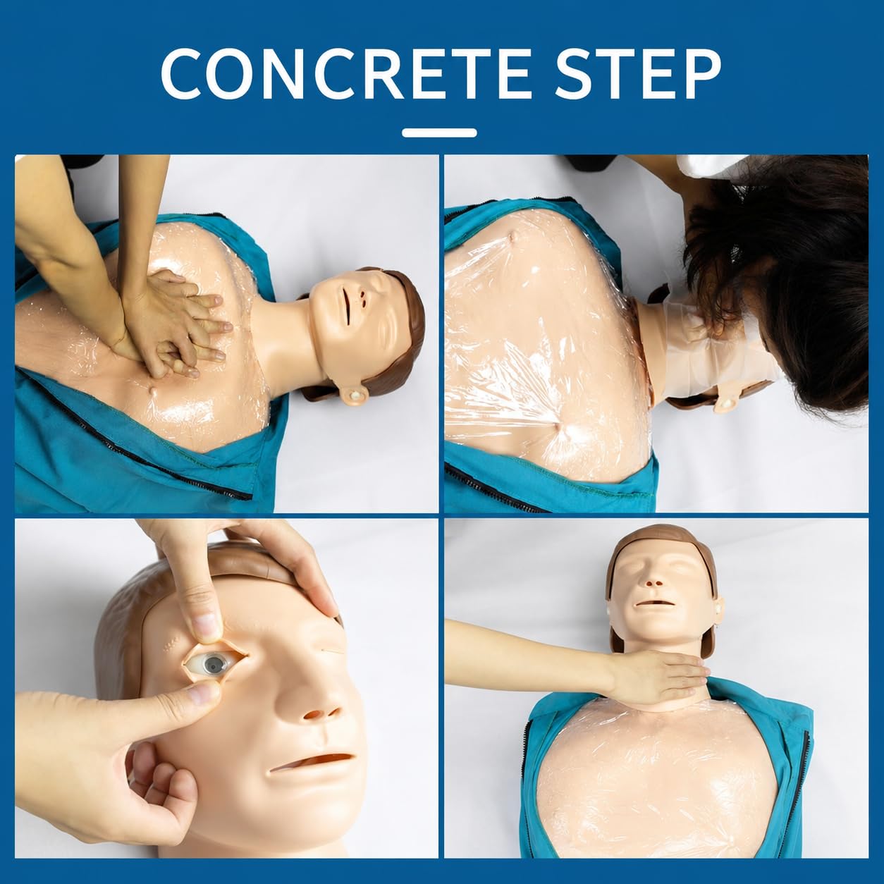 Kit di manichino da allenamento per adulti per insegnamento medico completo del corpo, ideale per l'allenamento di medici e infermieri, anatomia completa per la pratica delle abilità salvavita