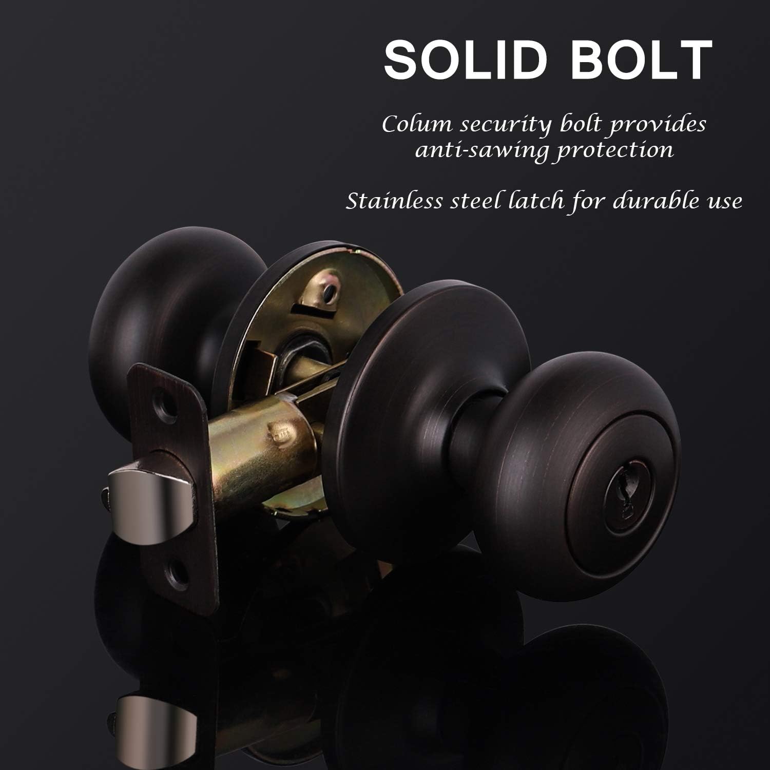 Get Discount 70% Price KNOBWELL 6 Pack Keyed Alike Exterior Door Knobs with Oil Rubbed Bronze Finish, Keyed Entry Door Knobs Bedroom Door Knobs with Lock and Key, Entrance Door Knob Set Black Friday Sale 2022 KNOBWELL 6 Pack Keyed Alike Exterior Door Knobs with Oil Rubbed Bronze Finish, Keyed Entry Door Knobs Bedroom Door Knobs with Lock and Key, Entrance Door Knob Set