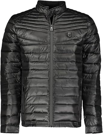 Geographical Norway WT1003H/GN Mens Down Puffer Jacket Coat, Aluminium Full Zip