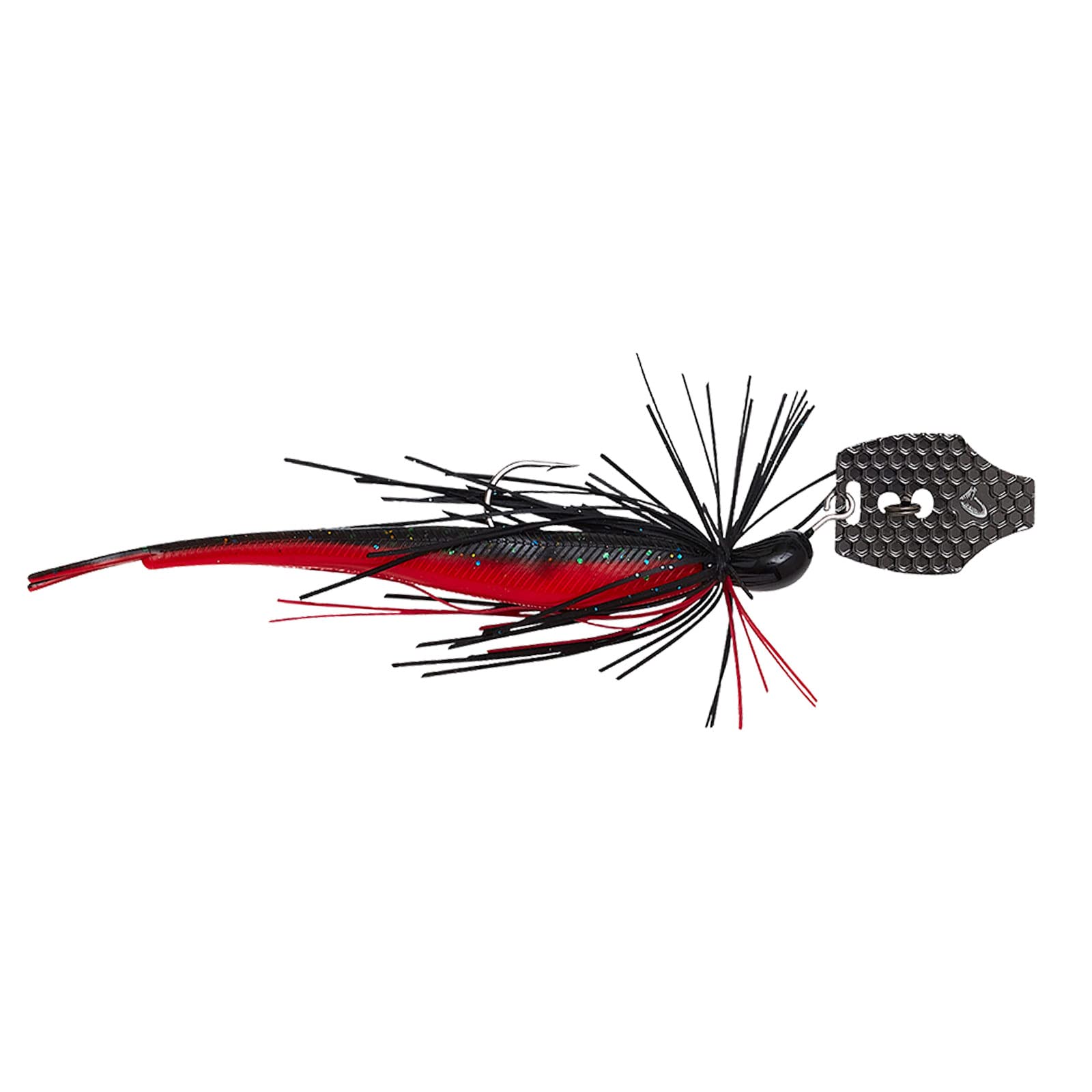 Savage Gear Chatterbait Crazy Swim Jig | Affondante | Nero N Rosso | 12,5 cm | 14,5 g | Chatterbait