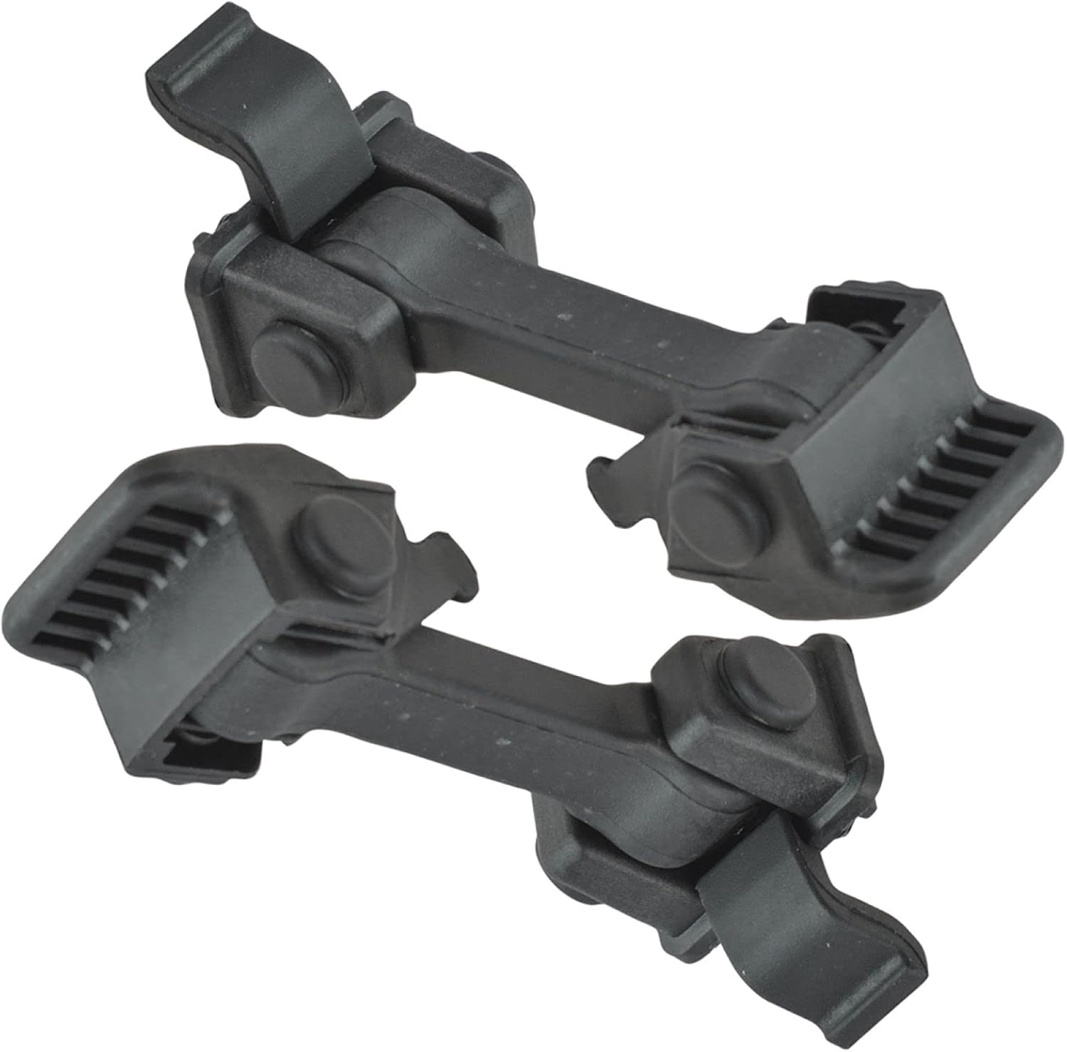 TRQ Hood Catch Hold Down Latch Pair Set Compatible with 2007-2017 Jeep Wrangler