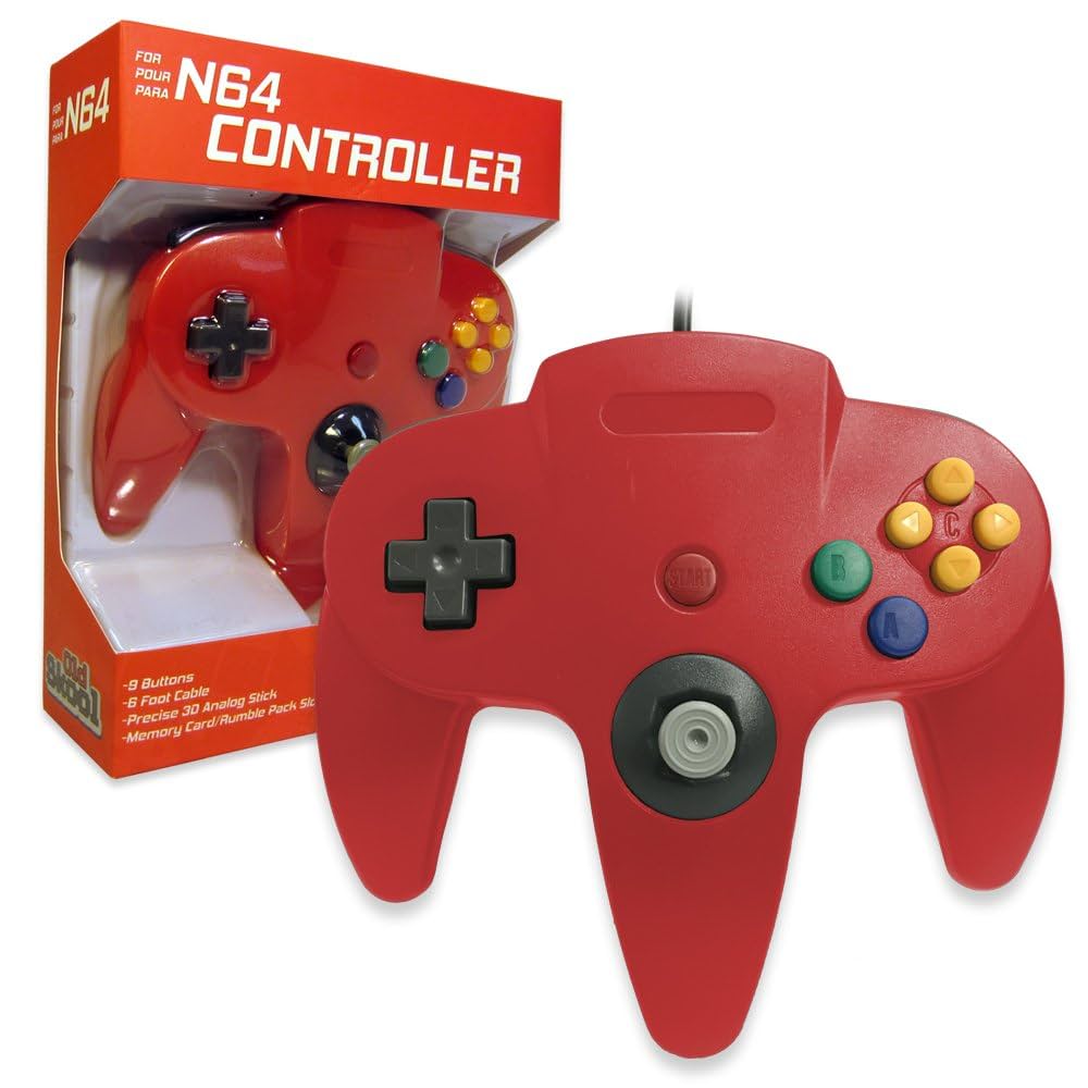 NINTENDO 64 コントローラー Amazon.com: Old Skool Classic Wired Controller Joystick