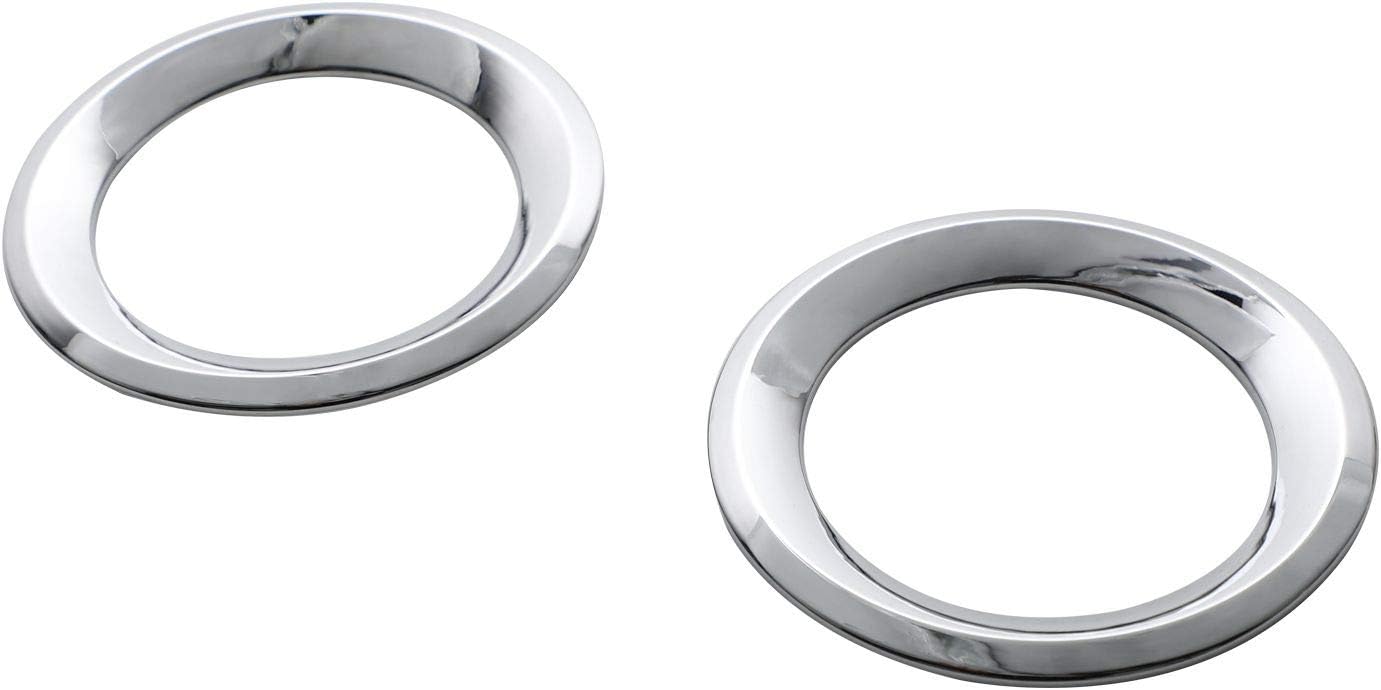 JeCar Front Fog Light Trim Covers ABS Fog Light Rings for 2019 Jeep Renegade, Chrome