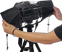 Vista 6 de WANBY Waterproof Camera Rain Cover Professional Soft Black Camera Rain Covers for All DSLR SLR Cameras