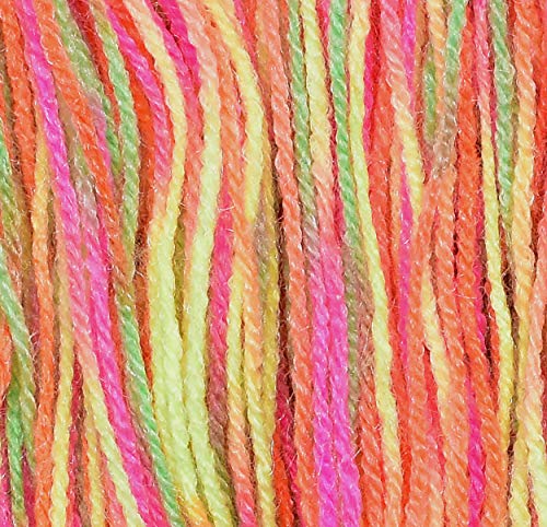 Image of M.G Rangoli Multi Rose (200 gm) Wool Hank Hand Knitting Wool /Art Craft Soft Fingering Crochet Hook Yarn, Needle Knitting Yarn Thread Dyed