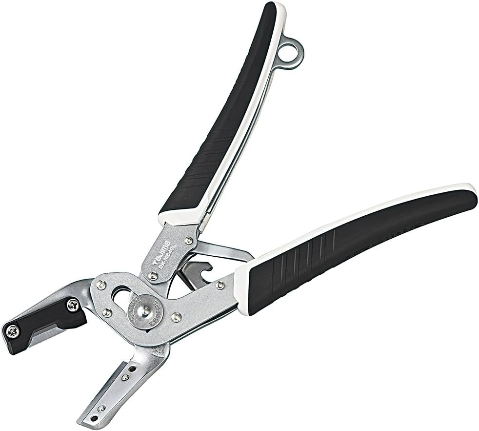 TAJIMA Adjustable Cable Stripper Large - DK Series Electrician's Tool with Locking Mechanism & Elastomer Grips - DK-MC40L-T