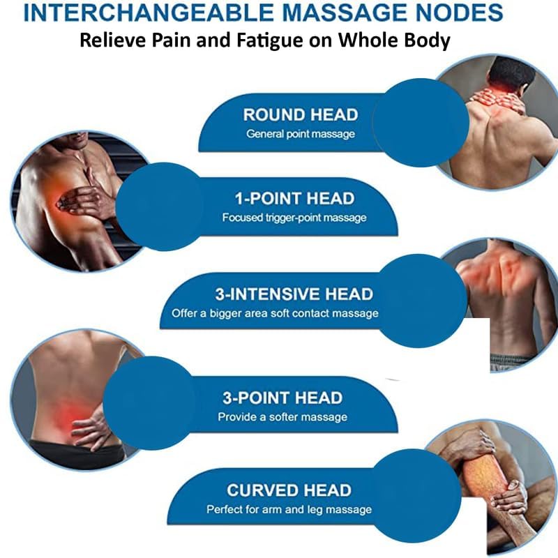 Image of 7 In 1 Magic Massager Heavy Duty Full Body Massage with 7 Versatile Attachments Full-Body Pain Relief & Relaxation For Back, Neck, Foot, Thigh, Hand, Belly, Abdomen Acupressure Therapy With Warranty