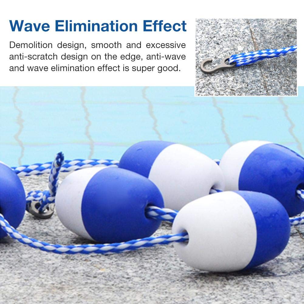 Safety Float Lines With 11 Floats, 16Feet(5m),Swimming Pool Safety