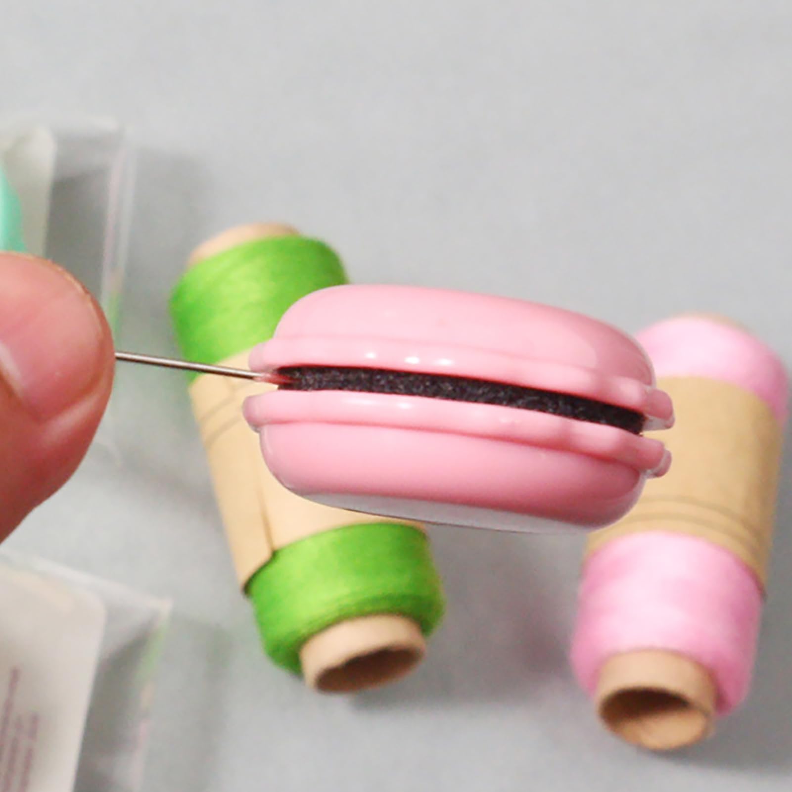 Naaldmagneet | Macaron vormige naaldhouder | Naaiaccessoires, magnetische naald houder, borduurwerk naald borduurwerk accessoires Whrcy