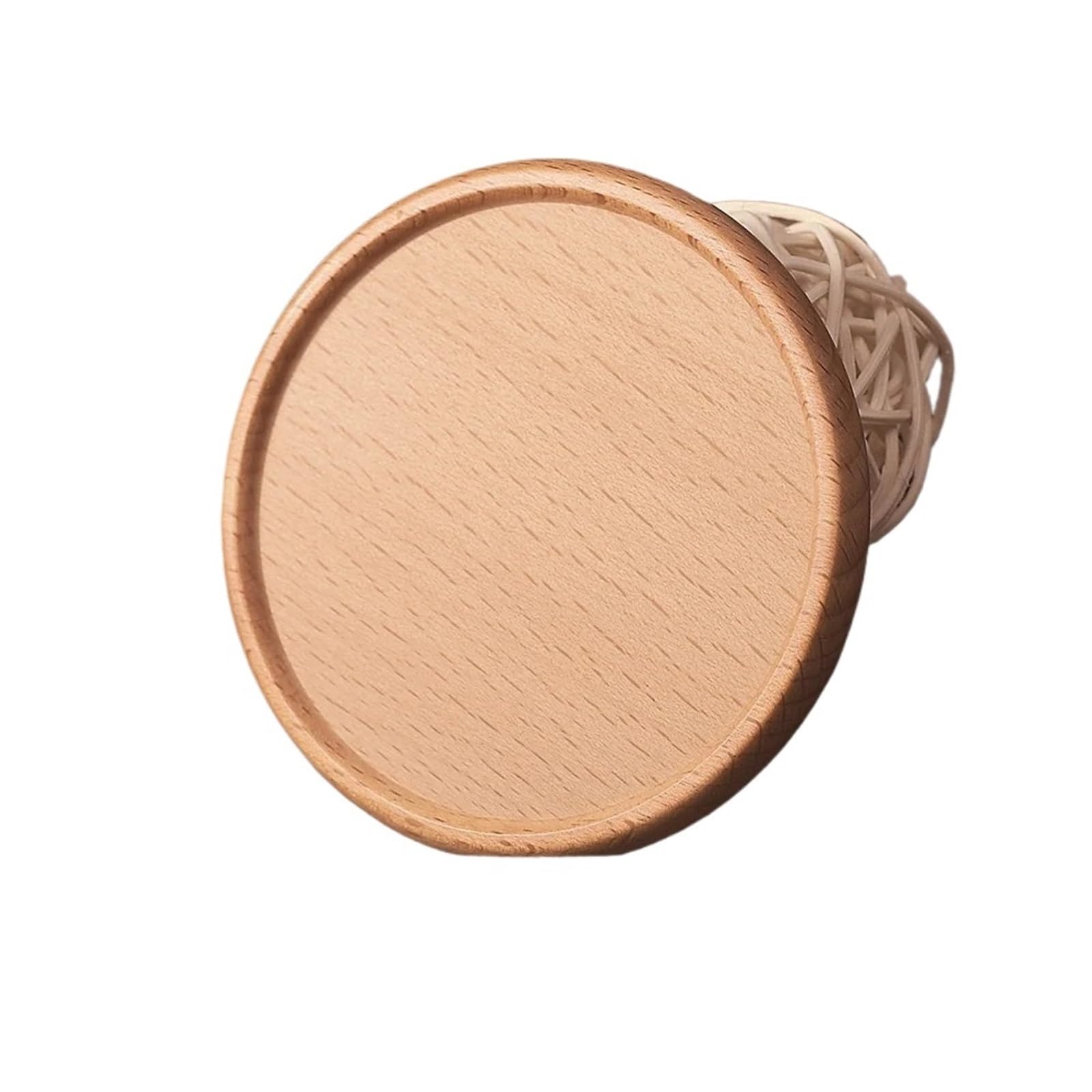 Wooden Round Coasters 1Pc Walnut Wooden Tea Coffee Cup Coaster Placemat