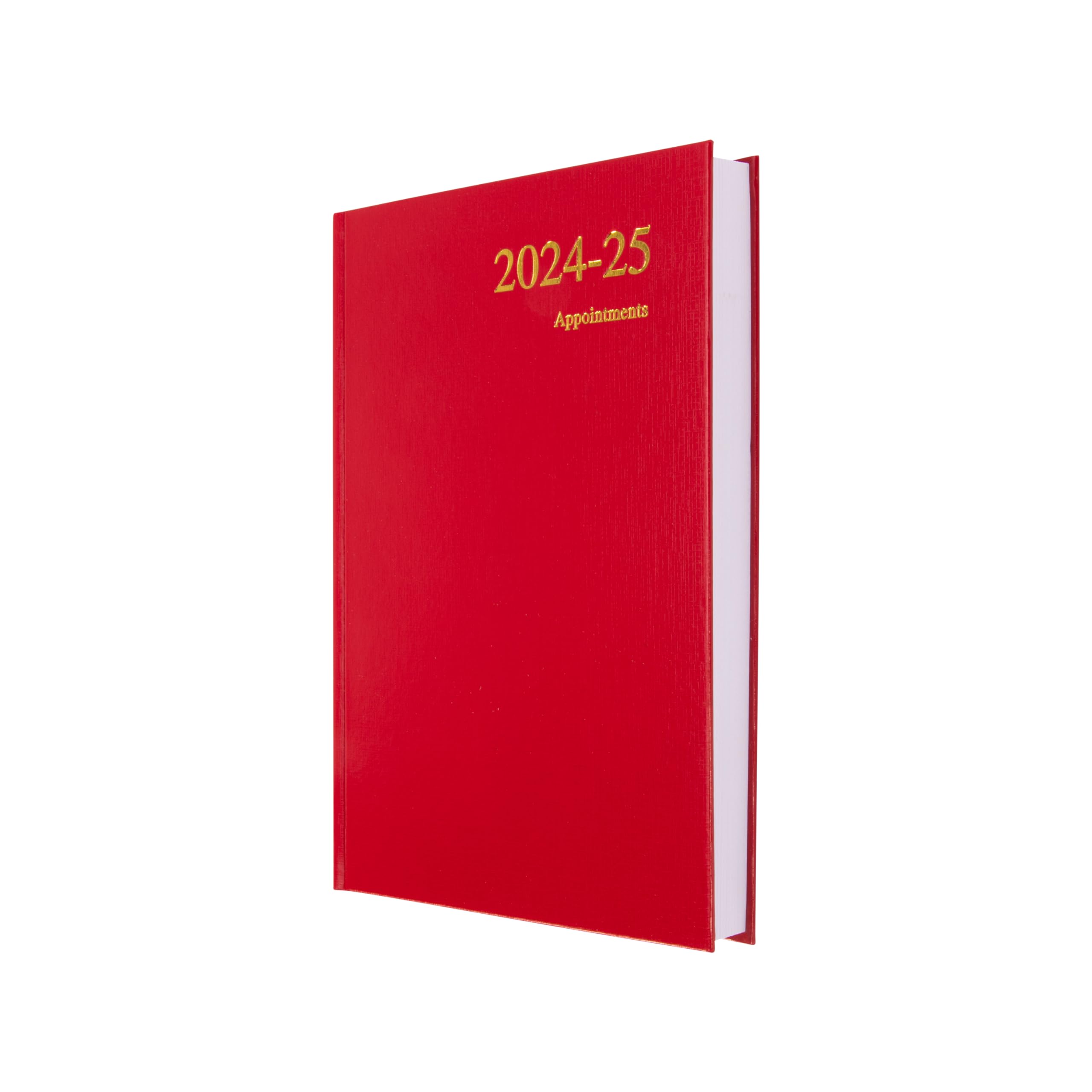 Collins Essential A5 Academic Year 2024-25 Day a Page Diary - Red - Mid Year Academic Planner for Students and Teachers - ESSA51M.15-2425 - July 2024 to July 2025
