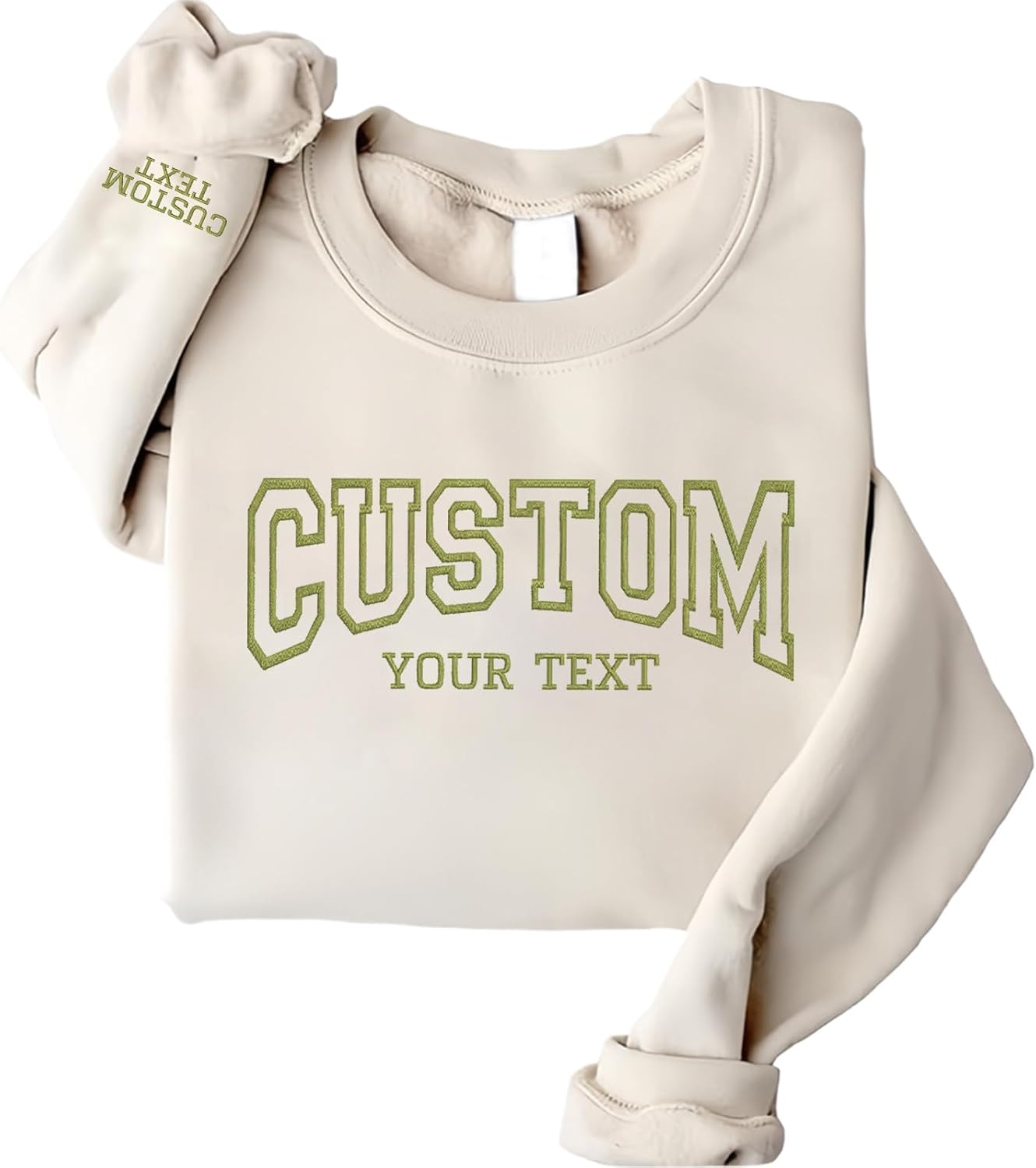 Noni Custom Embroidered Sweatshirt – Design Your Own Text or Name, Personalized Unisex Crewneck, Unique Gift for Him & Her, Soft Cotton Sweater for Christmas, Birthday, Anniversary