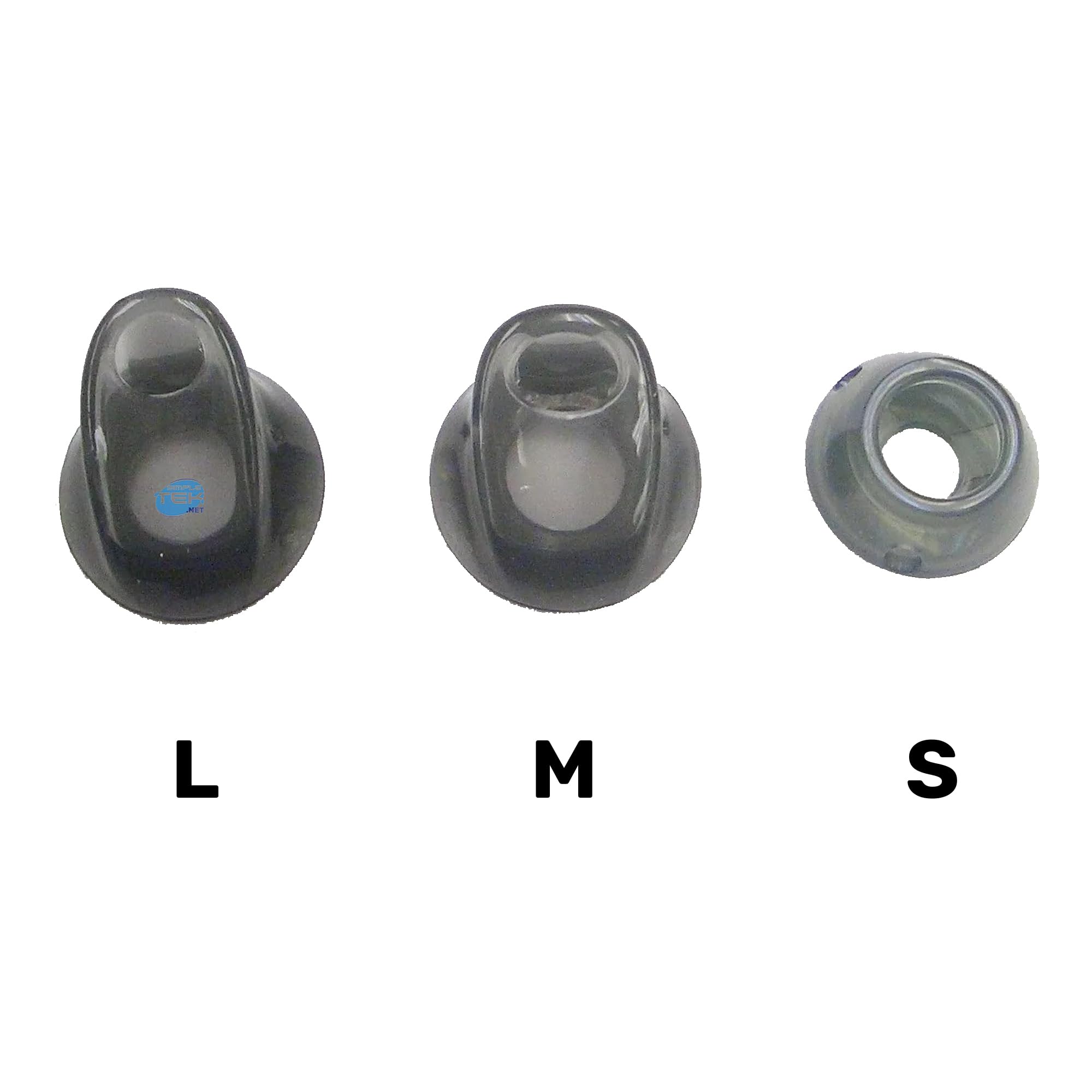 SIMPLETEK - Set di 3 Cuscinetti di Ricambio Eargels per Cuffie Compatibili con Jabra Motion UC MS | 3 Taglie: S M L