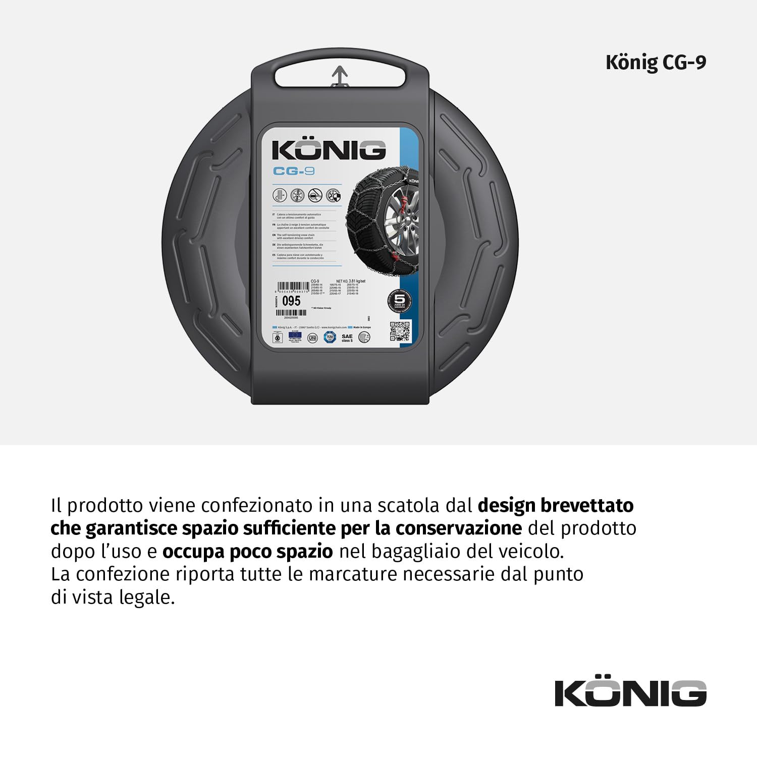 KÖNIG CG-9 040 - Catene da Neve