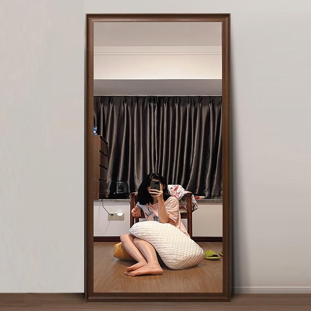 割れない鏡 フィルムミラー ダンス 160×80cm全身鏡 姿見 黒 2734