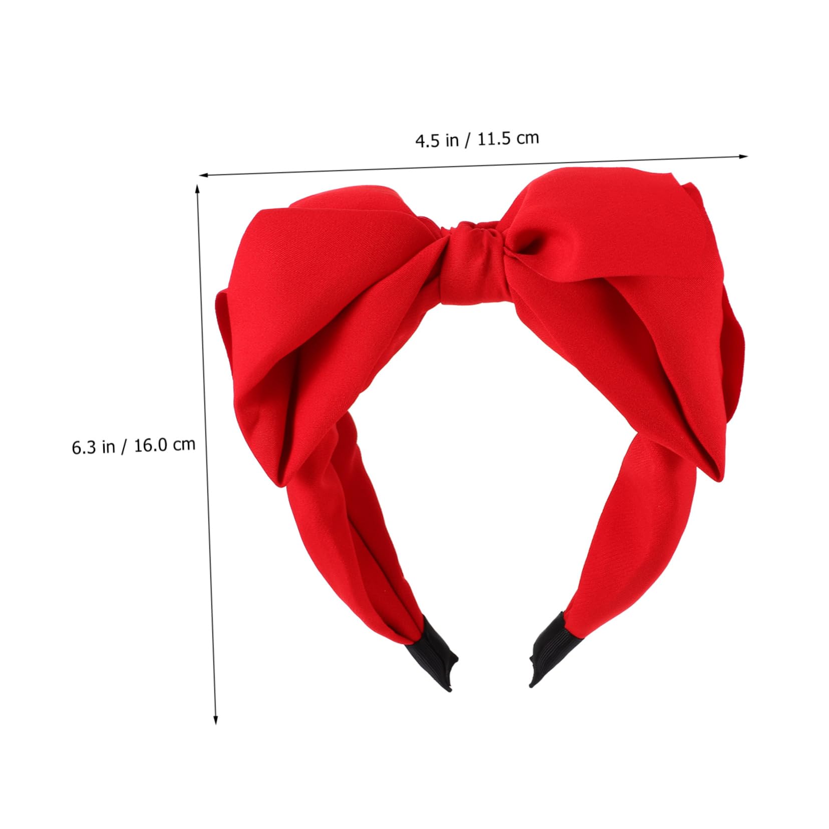 Didiseaon 9 Piezas diadema con lazo diademas anudadas para niñas accesorios para el cabello rojo tiara diadema de rendimiento decoración del pelo del partido corbata de moño