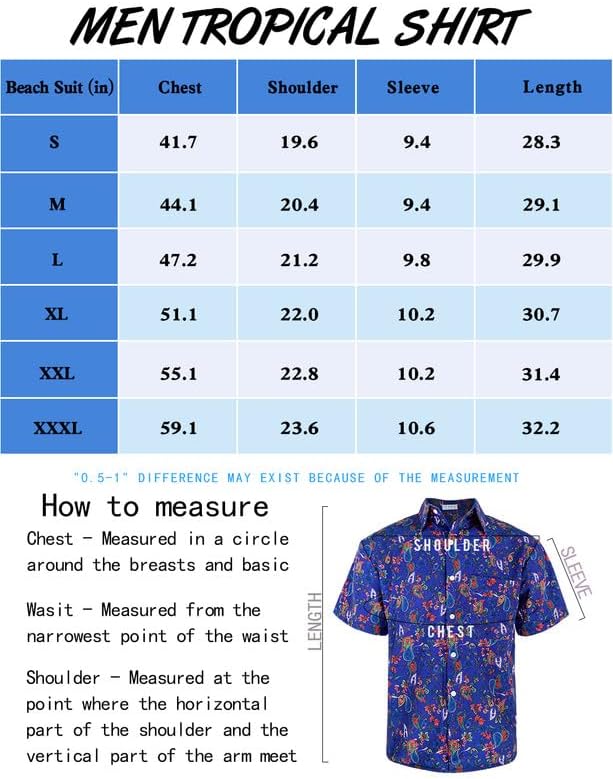 Vista 6 de Camisa hawaiana para hombre, manga corta, estampado floral, casual, con botones, verano, playa, Aloha vestido para hombre