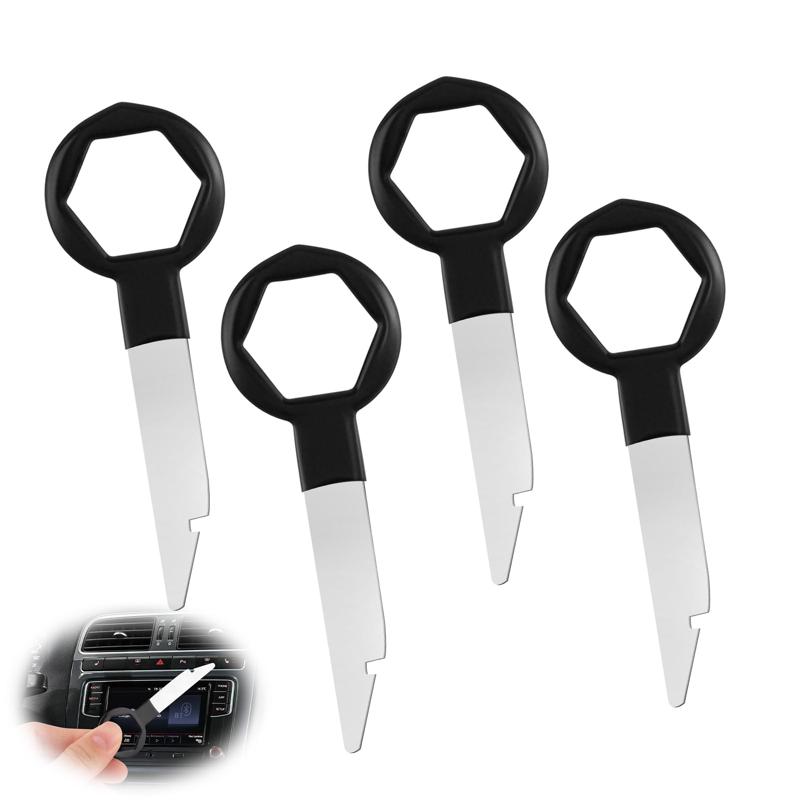 Jetstream 4 Pièces Clé Extraction Autoradio, Clés Extraction Stéréo