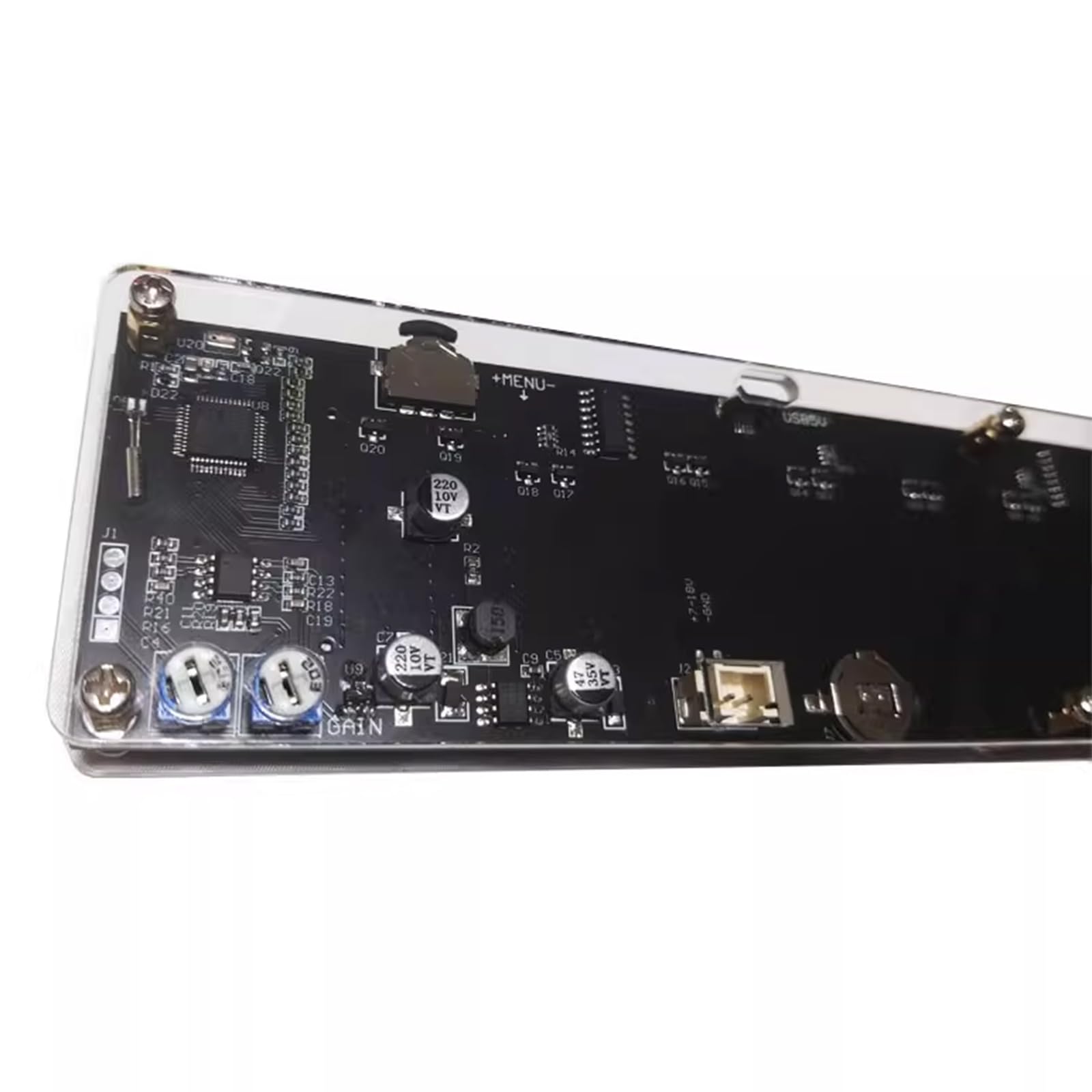 Analizador De Espectro De Audio Musical LED, Indicador De Espectro Musical, DSP Incorporado, Ajuste De Ecualizador De Soporte, para El Hogar/Oficina/Estudio De Audio/Amantes De La Música