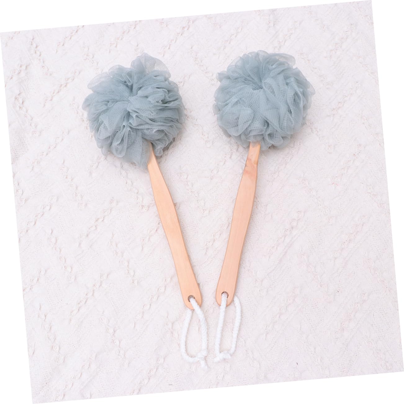 Beavorty 6 Piezas Cepillo De Esponja Vegetal Cepillo De Mango Largo Cepillo De Baño De Madera Cepillar Rodillo Chapati Flor De Baño Con Asa Hombre Iniciar Sesión Bola De Baño Cuerpo