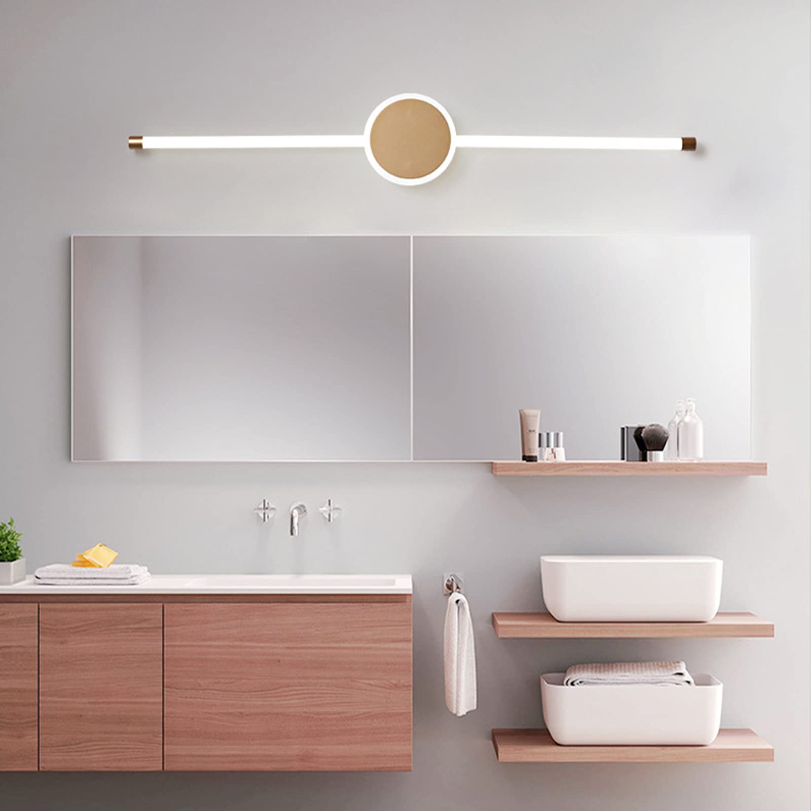 KKXXYQFC Illuminazione di cortesia Luci Anteriori a Specchio a LED Creative Vanity per Il Bagno Impermeabile Anti-Fog Toeletta per la casa Trucco Lampada a Risparmio energetico Luci da Bagno