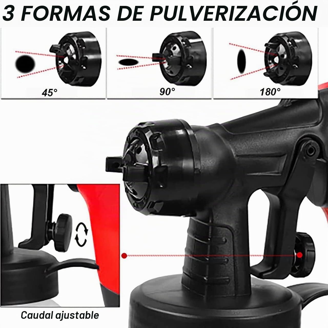 500W Pistola Rociadora de Chocolate para Postre, Pistola de Pulverizador de Pintura Eléctrico Extraíble de Gran Capacidad, Para Decoración de Pasteles, Chocolate o Muebles (800ml)