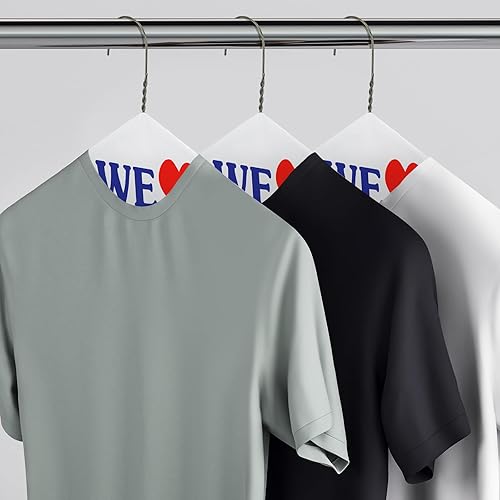 Miniatura 4 de Yuntau Perchas de alambre a granel para limpieza en seco de 16 pulgadas, perchas para ropa con capa, perchas para trajes, perchas para tintorerías o