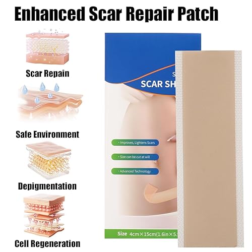 Miniatura 3 de Hojas de silicona para cicatrices de 1.6 x 6 pulgadas, cinta de silicona para cicatrices quirúrgicas, tiras de cicatrices de silicona, parches