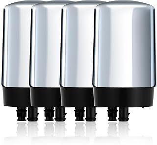 Faucet Water Filter Replacement for Brita Faucet Filtration Systems Compatible with Brita 36311 On Tap Faucet Filters System for Sink FR-200 FF-100 - Pack of 4 - Fits All Brita Tap Water Filters