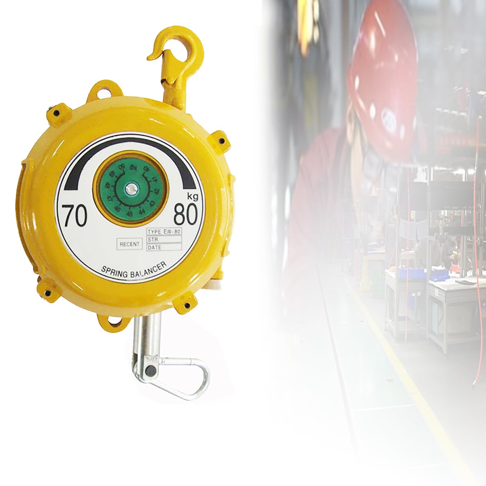 Rohcghc One Color Spring Balancer, Type With Alloy Steel Hook Hanging Tension Retractor Tool,Pe, For Equipment Parts Welding Carry And Remove Tools(7080Kg)