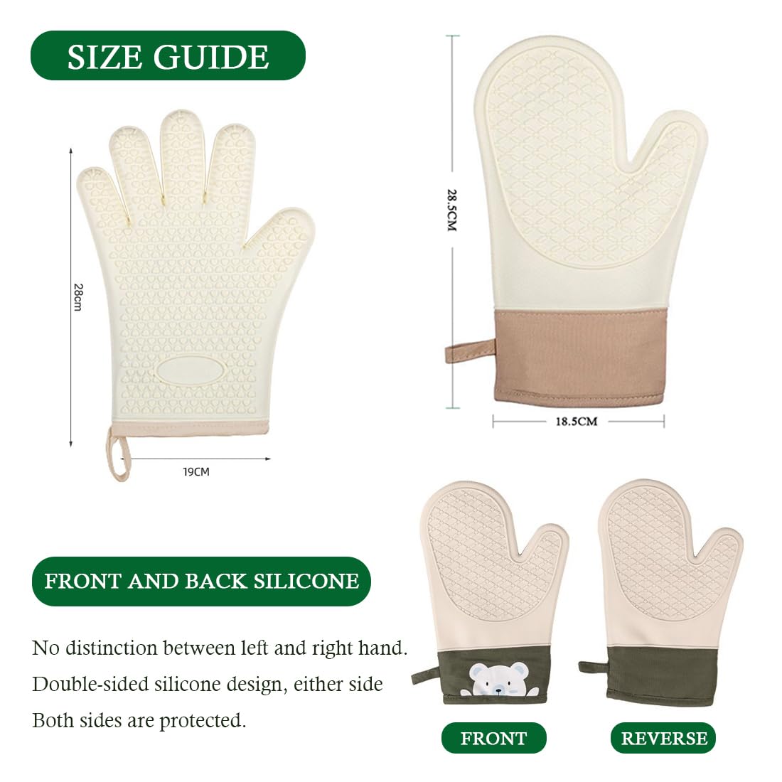 Guanti resistenti al calore Guanti da forno antiscivolo Guanti da