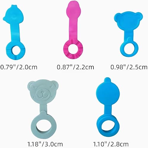 Miniatura 4 de 2 tapones de bañera de silicona, se adapta a la mayoría de bañeras de bebé, 5 tamaños de tapones de bañera para bebé (0.98 pulgadas)