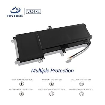 HP ENVY 15-as メーカー純正オプションバッテリーVS03XL Amazon.com: VS03XL Laptop Battery for HP Envy 15-AS000 15T