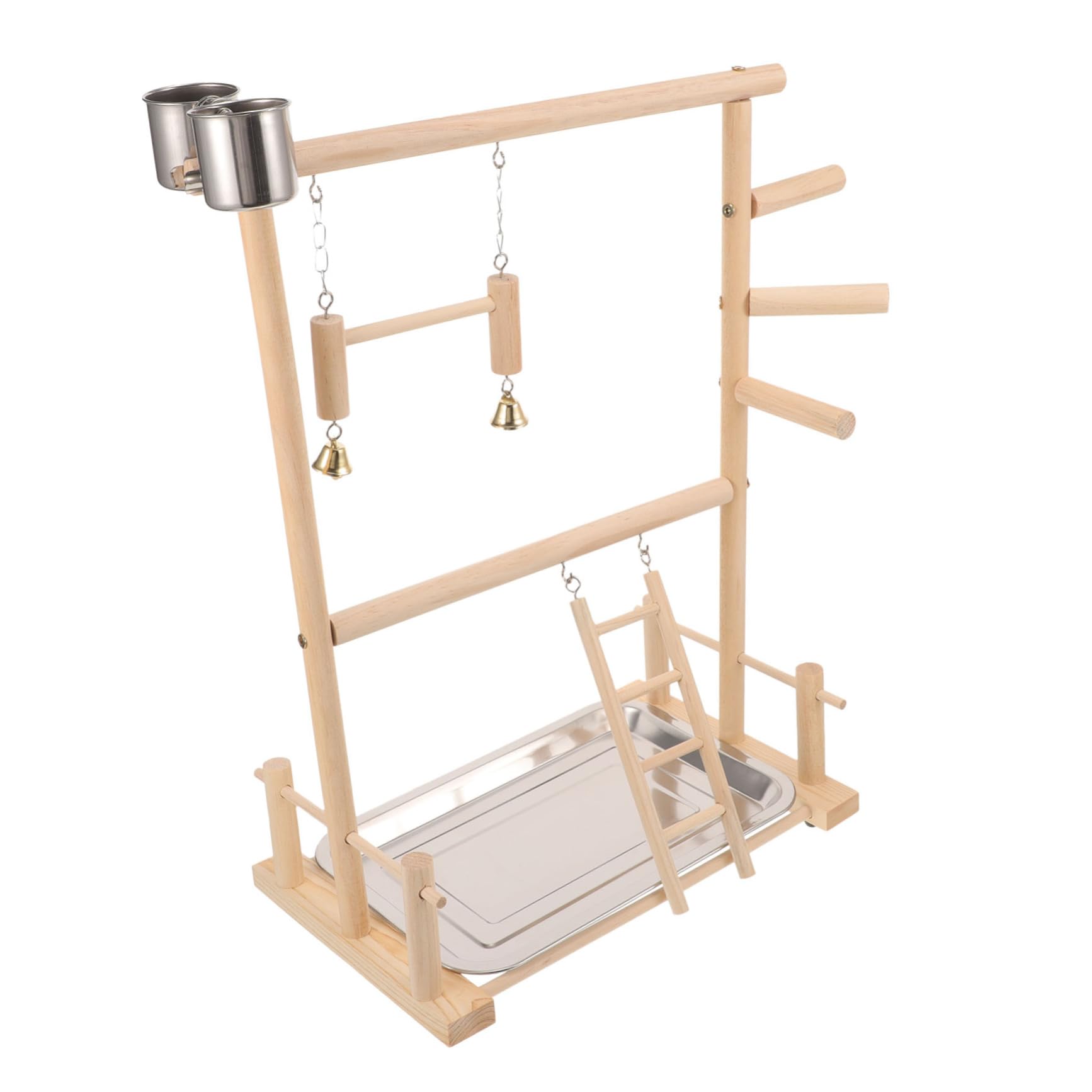 DOITOOL 1juego Soporte para Periquitos y Aves Área De Ejercicio Interactiva Comederos y Juguetes para Entrenamiento y Diversión De Mascotas