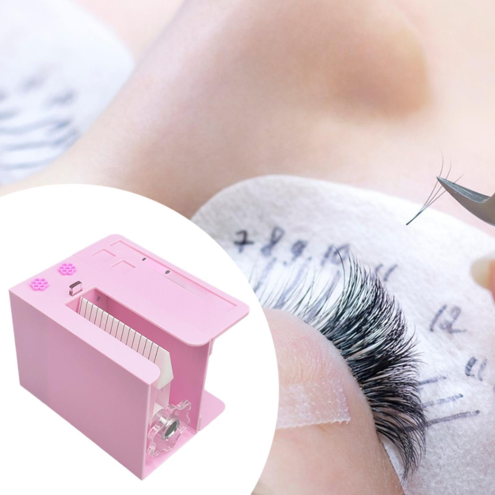 Separador de pestañas postizas eficiente que agiliza la aplicación de extensiones y permite lograr fácilmente un efecto separación natural desde la raíz. Funciona automáticamente sin, rosa