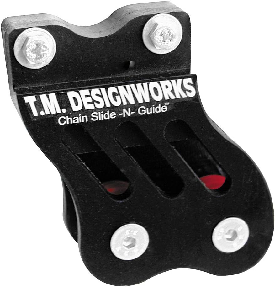 T.M. Designworks Factory Edition 1 Rear Chain Guide Black for Honda TRX 450R 2004-2009