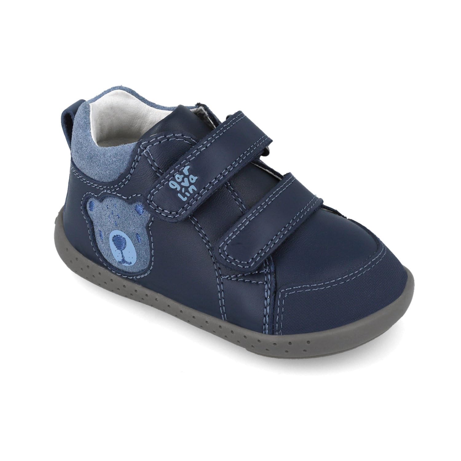 Garvalín Botín Barefoot Oso Niño Bebé 251309-A183 Color Azul Suela Flexible