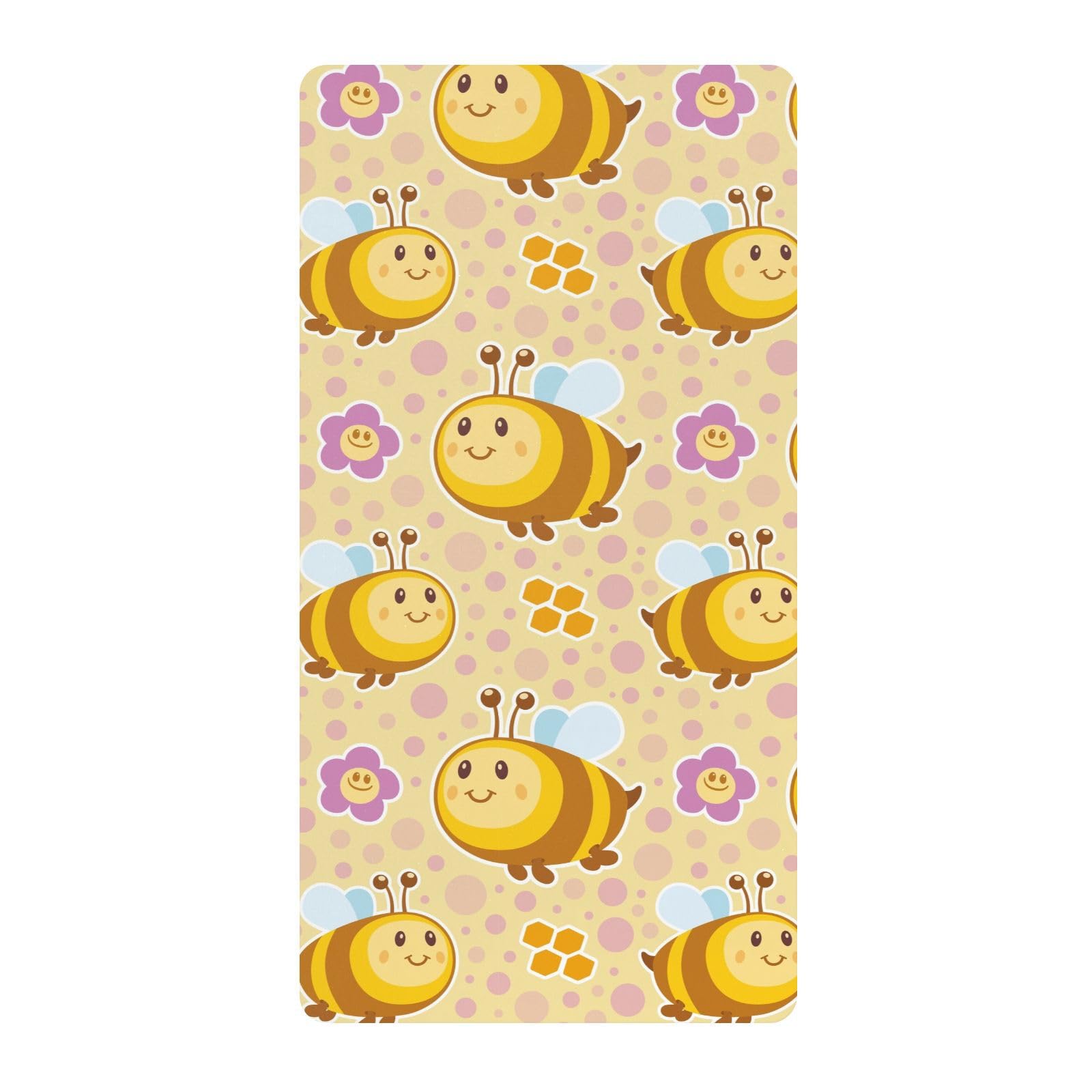 Drap de berceau en coton doux de qualité supérieure motif abeilles
