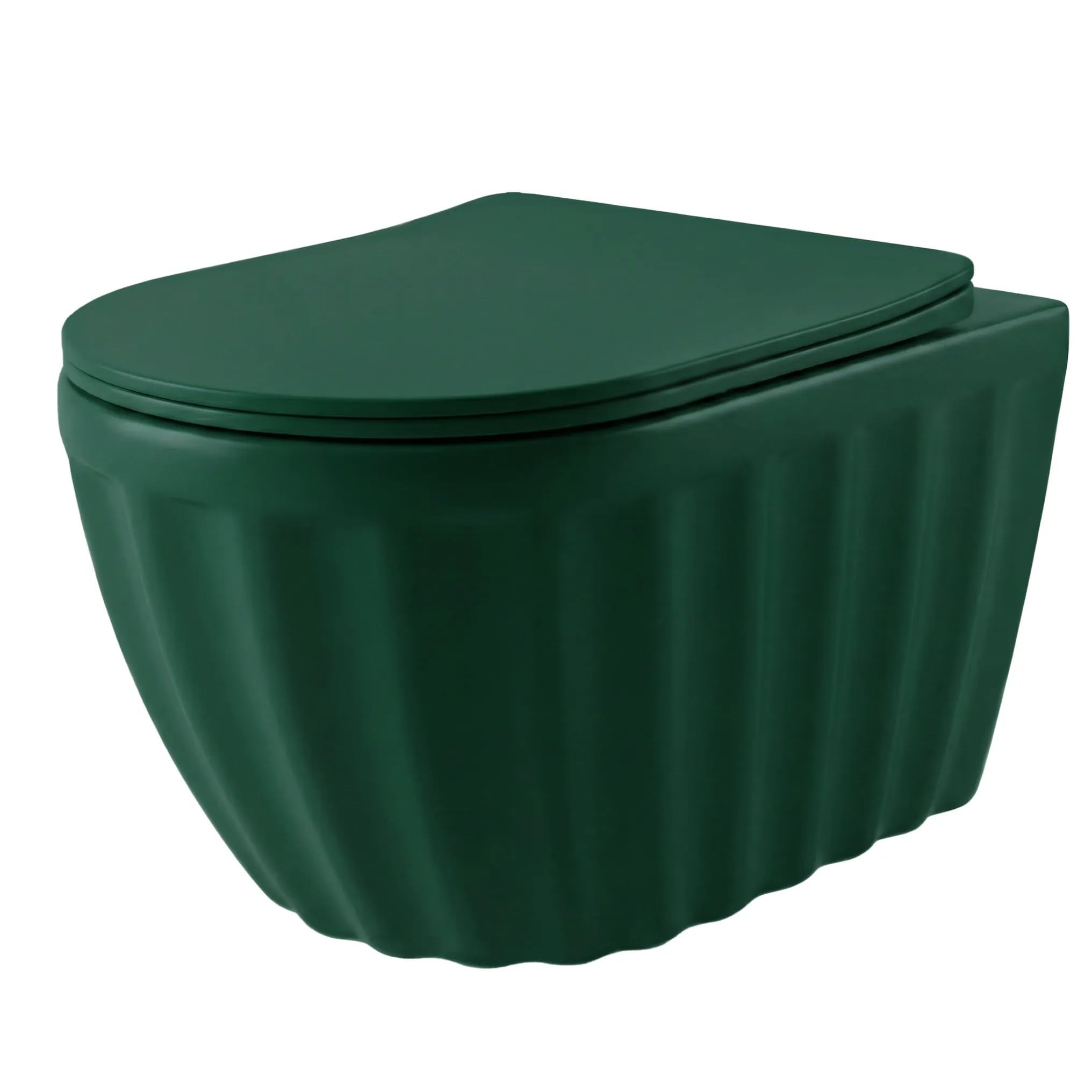 Rea - Zestaw Misa Wc Duo Podwieszana + Umywalka Nablatowa Duo Matcha Matt - 54x37x34,5 cm