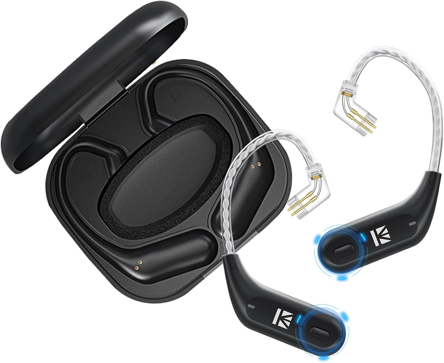 KBEAR BT15 PRO IEM Bluetooth Adapter,2026 Latest KZ ZS10 PRO Upgraded Wireless in Ear Monitor Adapters with QDC Pins for KZ ZS12/ZSN PRO/X/2,EDX PRO,ZAR,Castor,ZA12,Taurus