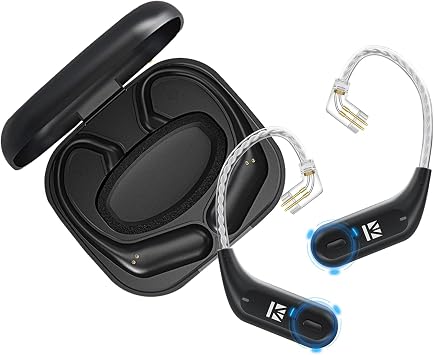 KBEAR BT15 PRO IEM Bluetooth Adapter,2026 Latest KZ ZS10 PRO Upgraded Wireless in Ear Monitor Adapters with QDC Pins for KZ ZS12/ZSN PRO/X/2,EDX PRO,ZAR,Castor,ZA12,Taurus