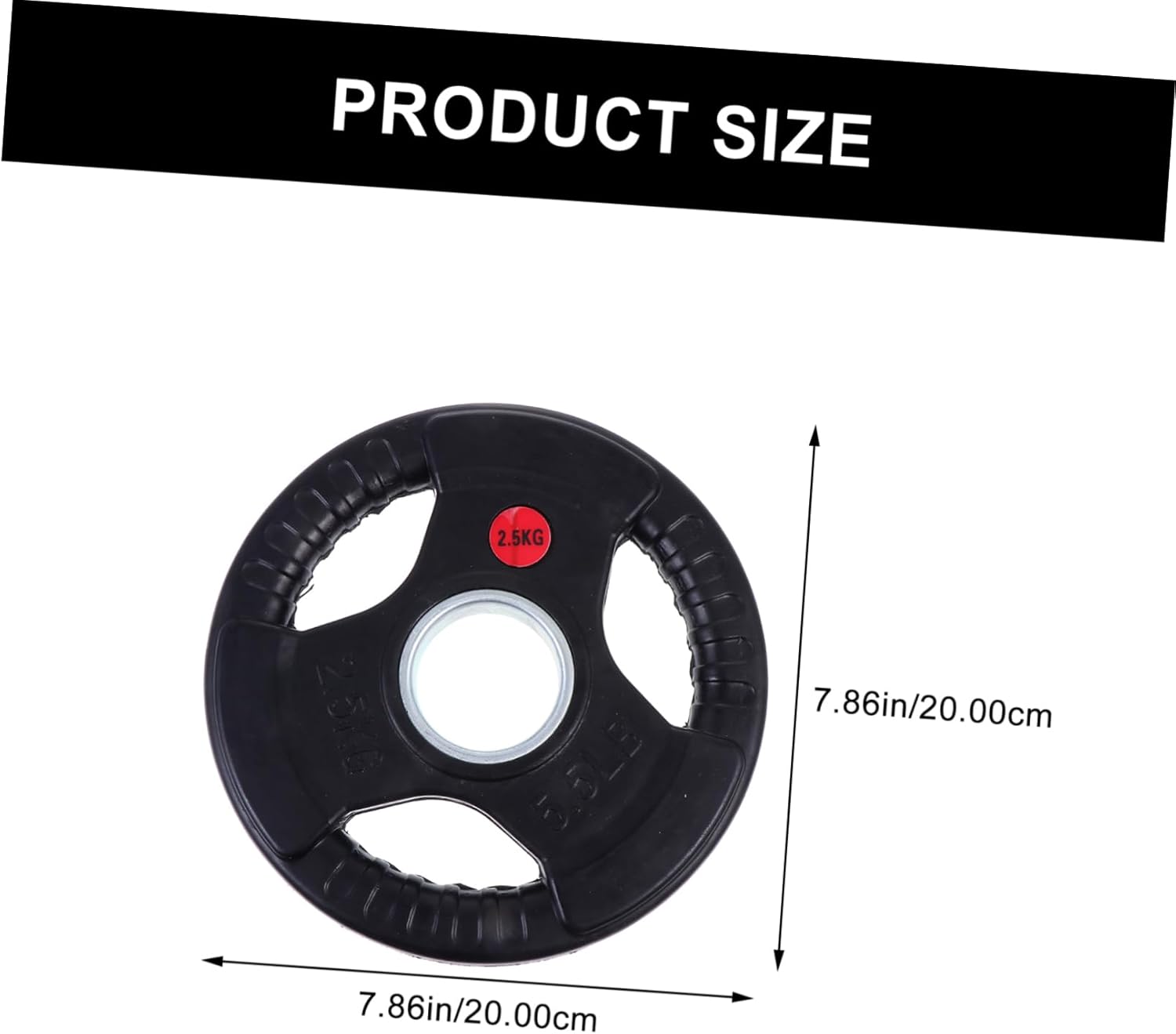 1pc Weightlifting Dumbbell Plate Rubber Coated for Easy Installation Compact Accessory for Strength Training and Muscle Building