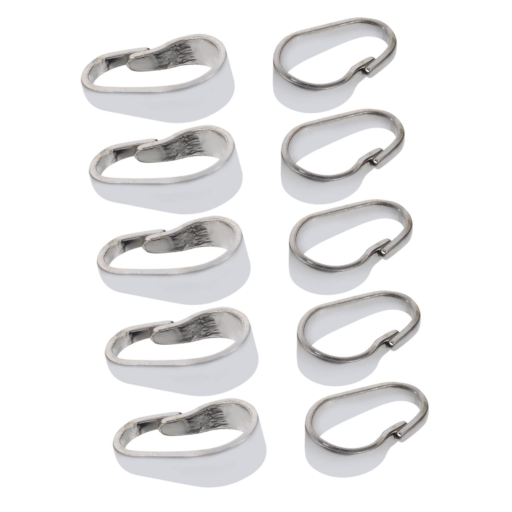 Tofficu 4 Juegos Hebilla Colgante Collar Más Cerca Corchete Anillos Accesorios Manualidades Joyas Plata Conector De Cadena De Cierres Gancho De Seguridad Silver 10 Uds * 4