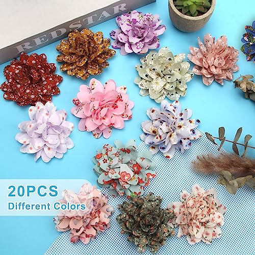 Windspeed 20Pcs Dog Flower Collar Accessory, Multi-Color Pet Flower Collars Dog Bow Tie Charms for Puppy Collar Grooming Accessories - Image 3
