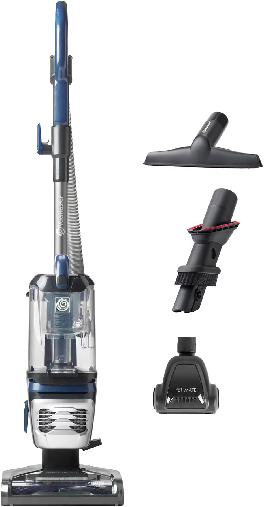Shark LiftAway Upright Vacuum Cleaner [NV601UK], Blue/Steel Grey , 33.